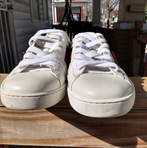 GUCCI ACE SNEAKER WITH GG APPLE - Picture 3 of 7